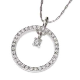 ジュエリー ネックレス レディース メンズ 天然ダイヤモンド k10ゴールド 約0.37ct (ホワイト イエロー ピンク)