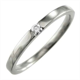 平打ち リング 結婚指輪にも レディース メンズ 4月誕生石 天然ダイヤモンド k10ゴールド 約0.05ct (ホワイト イエロー ピンク)