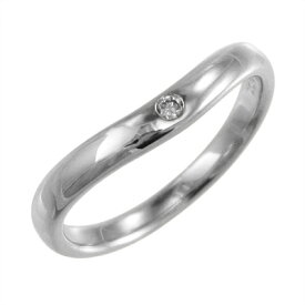 指輪 オーダーメイド結婚指輪にも V字 レディース メンズ 4月誕生石 天然ダイヤモンド k10ゴールド 約0.02ct (ホワイト イエロー ピンク)