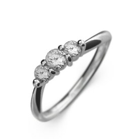 指輪・レディース・4月誕生石・天然ダイヤモンド・18kゴールド・約0.23ct (ホワイト イエロー ピンク)
