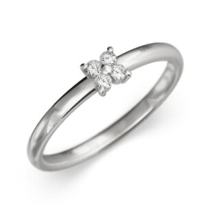 w Flower t[ fB[X 4a VR_Ch S[hk10 0.05ct (zCg CG[ sN)