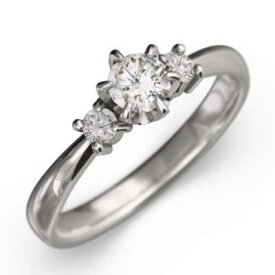 婚約 ブライダル レディース 4月誕生石 天然ダイヤモンド 18kゴールド 約0.45ct (ホワイト イエロー ピンク)