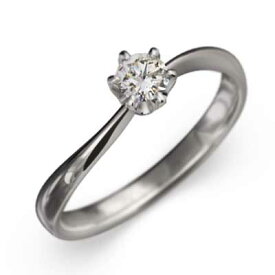 オーダーメイド 婚約 指輪 レディース 4月誕生石 天然ダイヤモンド プラチナ900 約0.19ct