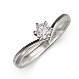 婚約指輪 レディース 4月誕生石 天然ダイヤモンド 18金ゴールド 約0.19ct (ホワイト イエロー ピンク)