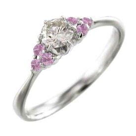 オーダーメイド 結婚指輪 にも レディース 9月 サファイア 天然ダイヤモンド 18金ゴールド 約0.18ct (ホワイト イエロー ピンク) (ガーネット アメジスト アクアマリン ブラックダイヤモンド エメラルド ルビー ペリドット サファイア ピンクサファイア 他)