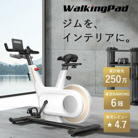 特価セール！【10,000円OFFクーポン6/19迄】 WalkingPad フィットネスバイク アプリ連動 家庭用 静音 スピンバイク エアバイク エクササイズバイク エアロバイク ダイエット エアロ バイク サイクリングマシン 運動機器 運動不足 グッズ 有酸素運動 室内 自宅 父の日