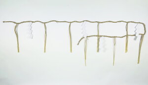 しめ縄成り下げ 御幣付 軒〆【本わら注連縄】【しめ縄お正月飾り】【町内会成り下げ】【祭り成り下げ】【軒〆】