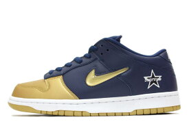 【送料無料】NIKE SB　DUNK LOW OG QS　SUPREME GOLD NAVY　CK3480-700　ナイキ ダンク ロー SB シュプリーム 金 紺 【未使用】【中古】