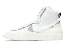 【送料無料】NIKE　BLAZER MID / SACAI　WHITE　BV0072-100　ナイキ ブレザー ミッド サカイ 白 ブレーザー【未使用品】【中古】