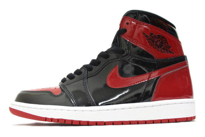 楽天市場】【送料無料】NIKE AIR JORDAN 1 RETRO HIGH OG PATENT BRED  