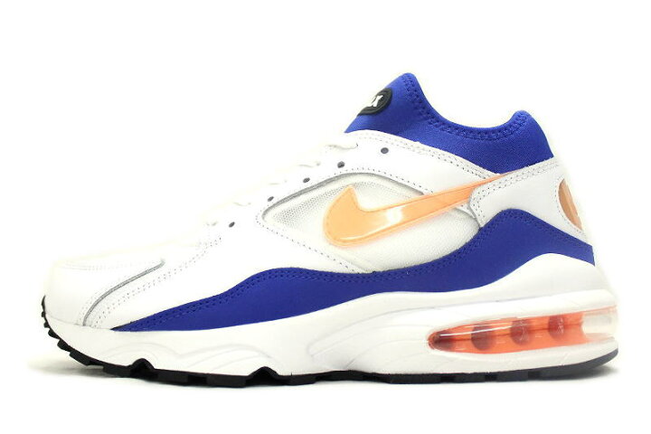 楽天市場 送料無料 Nike Air Max 93 白 青 オレンジ 100 ナイキ エア マックス 93 オリジナルカラー 未使用品 中古 Sole Addict
