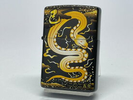 送料無料 ZIPPO[ジッポー] 2025年干支「巳」黒チタンコーティング 受注生産品 2TIBK-SNAKE【楽ギフ_包装】