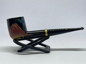 柘製作所謹製 パイプ 蒔絵「四季富士紋様組」夏「富士紫陽花」#40856【楽ギフ_包装】