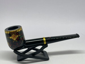 柘製作所謹製「蒔絵四季花木紋様組」 パイプ 蒔絵・会津絵(あいづえ) #40854【楽ギフ_包装】