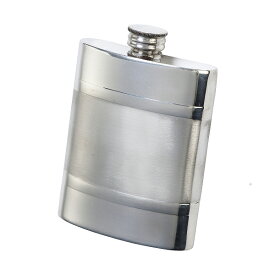 Pinder Bros[ピンダー・ブロス]ピューター ウイスキーボトル・サテンバンド 4oz じょうご付