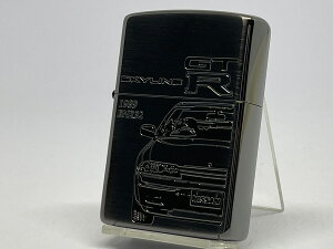 �������� ZIPPO[�W�b�|�[]���ʉ��H ZP GT-R [BNR32] BK �X�J�C���C�� �u���b�N�o�[�W�����y�y�M�t_��z