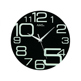 【正規輸入品】ドイツ アームス AMS 9461 クオーツ 掛け時計 （掛時計） ブラック 【記念品 贈答品に名入れ（銘板作成）承ります】【熨斗印刷承ります】[送料区分（大）]