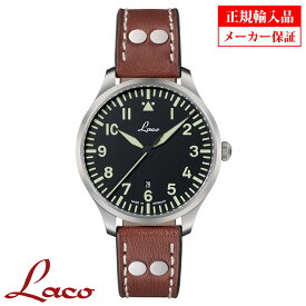 【長期保証5年付き】ラコ メンズ腕時計 Laco 861807.2.D PILOT Genf.2.D40 パイロット ゲンフ.2.D40 クオーツ(電池式) 正規輸入品