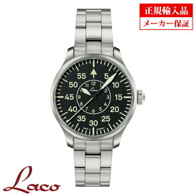 【長期保証5年付き】ラコ メンズ腕時計 Laco 862139 PILOT Aachen39 パイロット アーヘン39 自動巻 正規輸入品