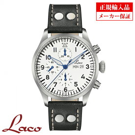 【長期保証5年付き】ラコ メンズ腕時計 Laco 862153 CHRONOGRAPHS Kiel.2 Weiss クロノグラフ キール.2 ヴァイス 自動巻 正規輸入品