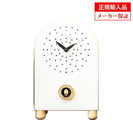 ピロンディーニ Pirondini クオーツ 掛け時計 木製 鳩時計 (はと時計 カッコー時計) [ART808-white] ホワイト イタリア製 インテリア クロック メーカー保証付き