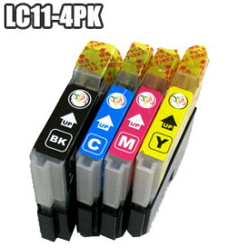 LC11-4PK 4色セット【送料無料】 互換インク ブラザー br ther LC11-4PK LC11BK LC11C LC11M LC11Y MFC-6890 J950 935 930 J855 J850 J805 J800 735 J700 695 675 670 J615 495 490 DCP-J715N 595 535 プリンターインク