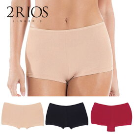 2RIOS ドイスヒオス◆ブラジル ショーツ ブラジリアンショーツ マイクロファイバー お腹すっぽり 深履き シンプル 無地 2r-21972