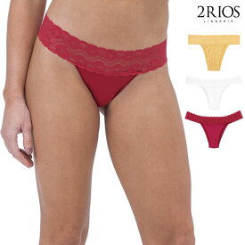 2RIOS ドイスヒオス◆ブラジル ブラジリアンランジェリー ショーツ パンツ 下着 ブラジリアンカット レース 無地 マイクロファイバー 2r-22401