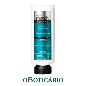 IE{`JI }b` RfBVi[ TCGX CRESCIMENTO O[XOBOTICARIO MATCH CONDICIONADOR SCIENCE CRESCIMENTO 280ml