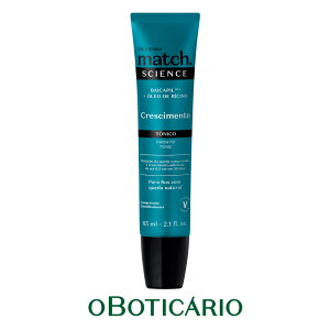 IE{`JI }b` wAgjbN TCGX CRESCIMENTO O[XOBOTICARIO MATCH TONICO SCIENCE CRESCIMENTO 65ml