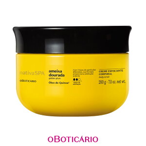 �I�E�{�`�J���I �i�`�[�o �X�p �{�f�B�X�N���u AME-DOURADA �S�[���f���v������OBOTICARIO NATIVA SPA CREME ESFOLIANTE CORPORAL AMEIXA DOURADA 200g