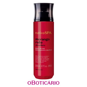 �I�E�{�`�J���I �i�`�[�o �X�p �X�v���b�V�� �R���� MOR-R �X�g���x���[��OBOTICARIO NATIVA SPA BODY SPLASH MORANGO RUBY 200ml