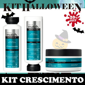 IE{`JI nEBLbg TCGX O[X }b` Vv[ RfBVi[ wA}XNOBOTICARIO HALLOWEEN KIT SCIENCE CRESCIMENTO MATCH SHAMPOOCONDICIONADORMASCARA