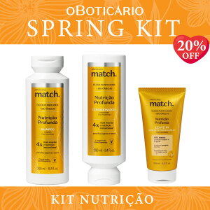 �I�E�{�`�J���I �X�v�����O�L�b�g �f�B�[�v���C�X�`�����C�W���O �}�b�` �V�����v�[ �R���f�B�V���i�[ �w�A�g���[�g�����g�N���[����OBOTICARIO SPRING KIT NUTRICAO MATCH SHAMPOO��CONDICIONADOR��LEAVE-IN