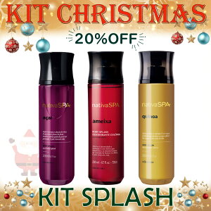 IE{`JI NX}XLbg XvbVR i`[oXp v ATC LkA 3{ZbgOBOTICARIO CHRISTMAS KIT BODY SPLASH NATIVA SPA ACAI AMEIXA NEGRA QUINOA 3{Zbg