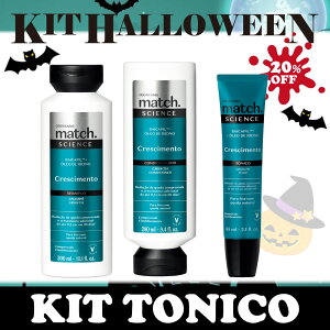 IE{`JI nEBLbg wAgjbN TCGX O[X }b` Vv[ RfBVi[ wAgjbNOBOTICARIO HALLOWEEN KIT TONICO SCIENCE CRESCIMENTO MATCH SHAMPOOCONDICIONADORTONIC