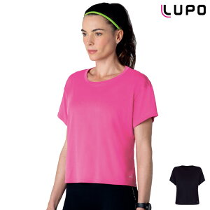 LUPO ルポ◆ブラジル ブラジルスポーツウェア 半袖Tシャツ フィットネス シームレス ヨガ スポーツ 無地 しっとり lp77152