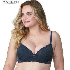 【値下げしました】MARCYN マルシン ブラジルランジェリー ブラジャー レース ワイヤー入り パット内蔵 リボンチャーム付 プラスサイズ mrc574012