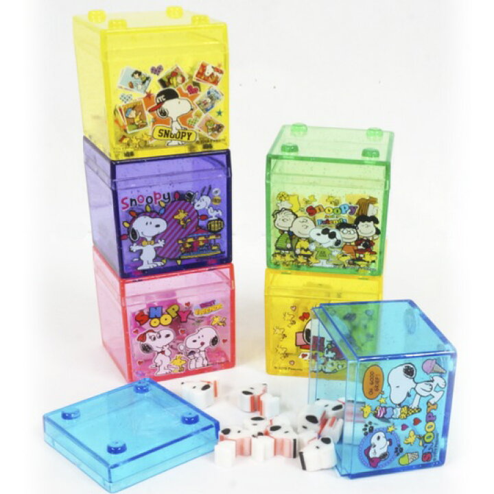 レビュー高評価の商品 スヌーピーつむつむブロック消しゴム 景品 粗品 文具 子供会 ユニバ Usj おもちゃ Materialworldblog Com