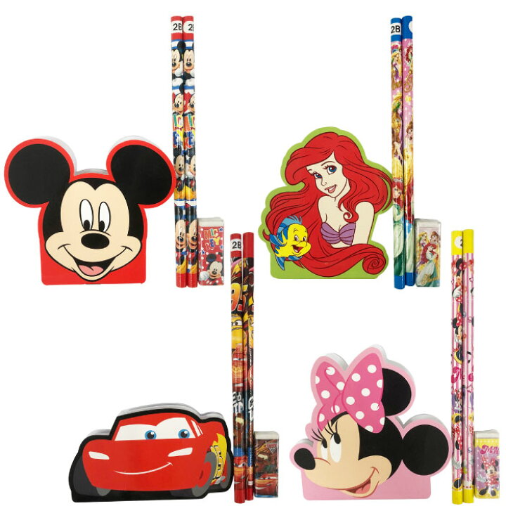 楽天市場】【ディズニーダイカットメモ4点文具セット】ノベルティー 