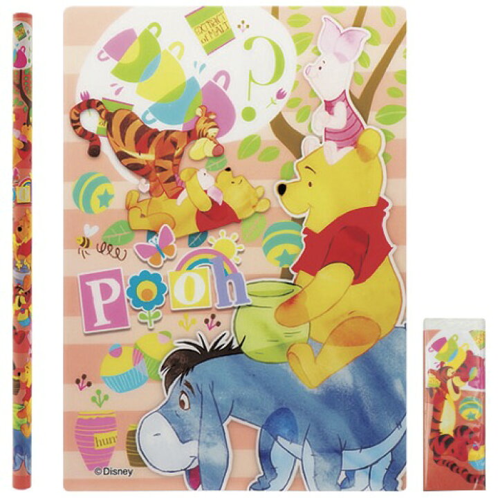 楽天市場 キャラクターしたじき文具３点セット 文具セット 景品 粗品 文房具 鉛筆 ディズニー 文具 景品ストア 楽天市場店