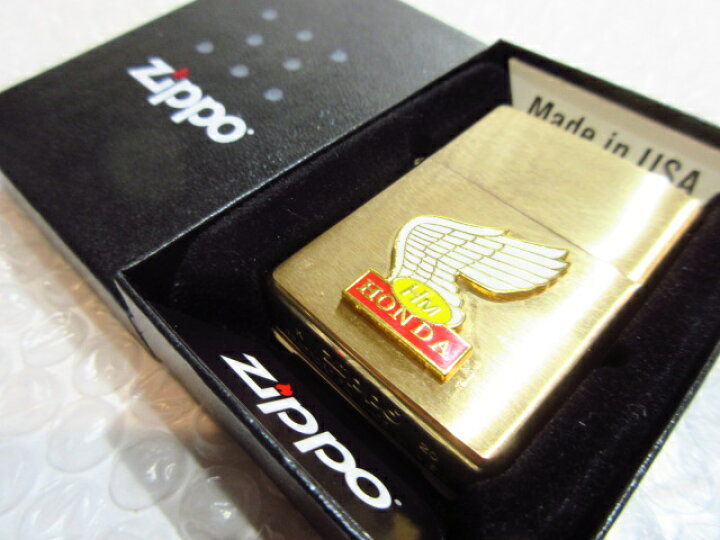 楽天市場】ホンダ・バイク Zippo/真鍮製ジッポライター・ゴールド  