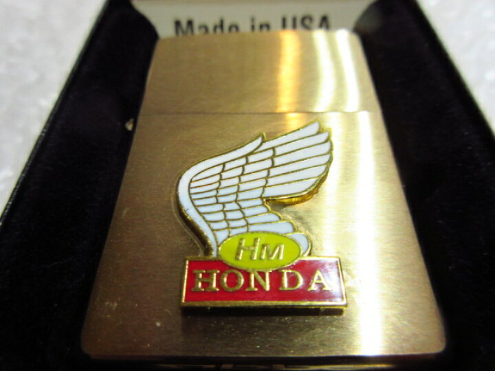 楽天市場】ホンダ・バイク Zippo/真鍮製ジッポライター・ゴールド 