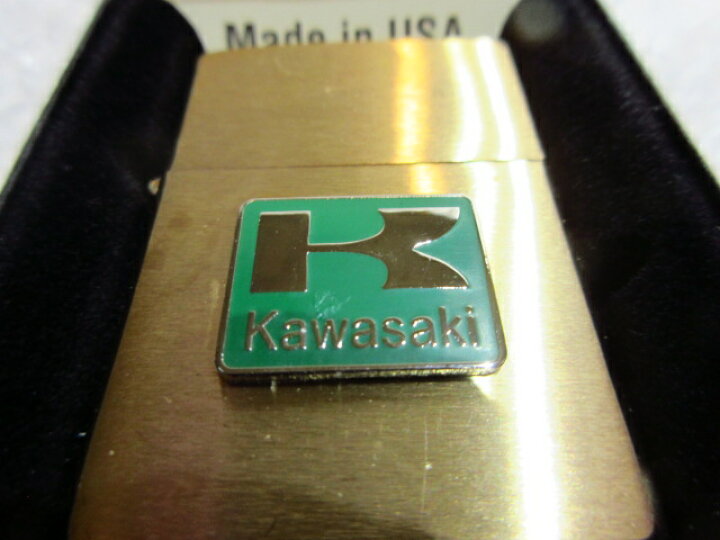 楽天市場】カワサキ Zippo/真鍮製ジッポライター・ゴールド Kawasaki 
