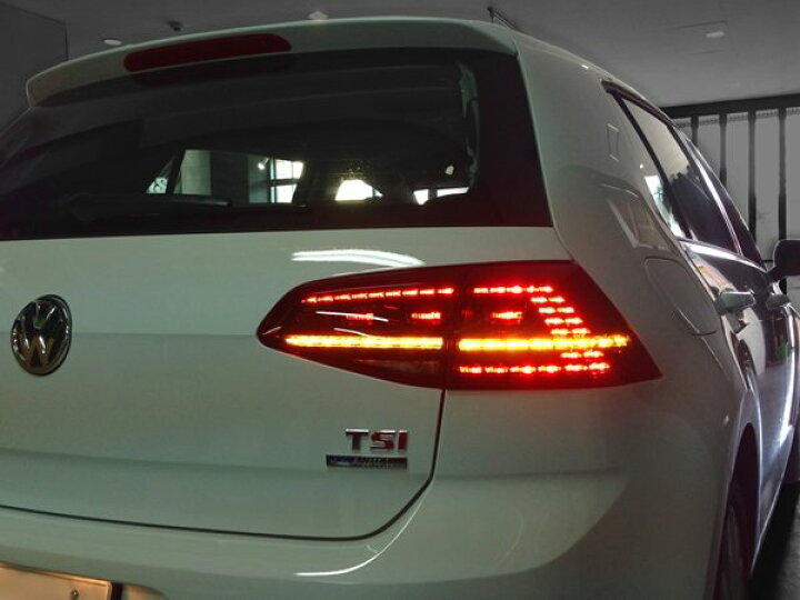 楽天市場】□VW ゴルフ7 H.Back/GOLF-R 純正□LEDテール/ダークレッド 