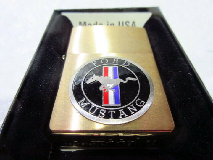 楽天市場】マスタング/MUSTANG Zippo/真鍮製ジッポライター・ゴールド 