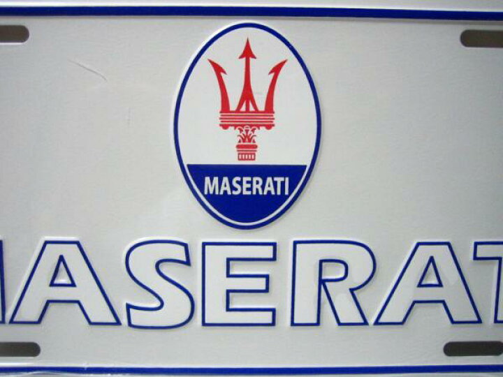 楽天市場 マセラティ エンブレム ロゴプレート Maserati スパイラルオート