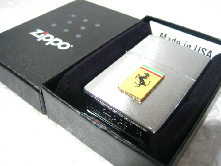 楽天市場】フェラーリ Zippo シルバー/ジッポ・ライター 【type1 