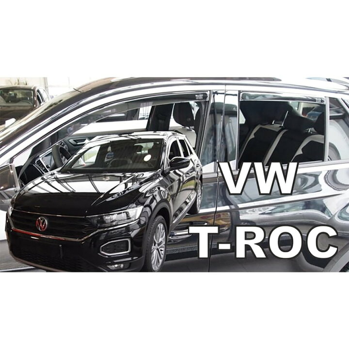 楽天市場】VW T-ROC/Tロック(A1) ドアバイザーF＆Rset【Team HEKO/ヘコ  