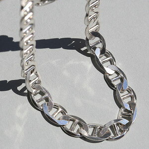 UK IBB SHEFFIELD HALLMARKED 9.6mm × 43cm STERLING SILVER MARINA CHAIN NECKLACE ne02 me01 ch6